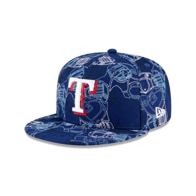 Texas Rangers Gorra | New Era MLB Cap Chaos 59fifty Fitted Cap Mexico - Azules